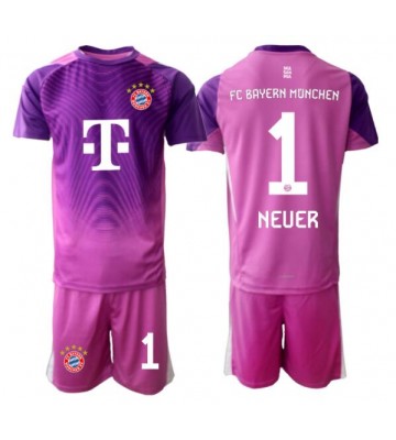 Bayern Munich Manuel Neuer #1 Målvakt Tredje Kläder Barn 2025-26 Kortärmad (+ Korta byxor)